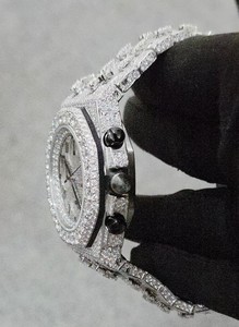 Reloj Mecánico Automático de Edición Limitada con Cronógrafo Miyota de Lujo Estilo Hip Hop, Acero Inoxidable, Analógico, con Diamantes Moissanite - Product Image 4