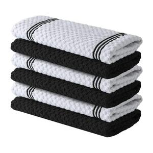 Serviette de cuisine personnalisée en tissu doux, fabrication sur mesure, broderie personnalisée, écologique, séchage rapide, personnalisable, épaisse, biologique, 100% coton - Product Image 5