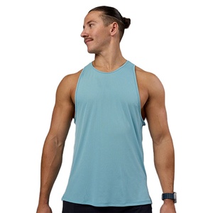 <b>Singlet</b> Cut Out Vest Custom Loose Fit High Quality Fitness Streetwear Gym <b>Running</b> Sports Trendy Plain Logo Athletic Tank Top - Product Image 1