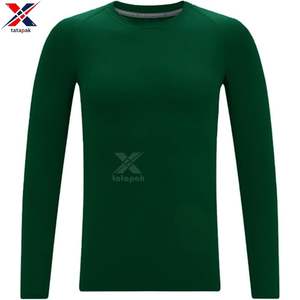 T-shirts à manches longues pour hommes en polyester à séchage rapide, logo personnalisé, imprimé numérique, motif uni, écologiques, anti-froissement - Product Image 6