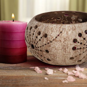 เชิงเทียนมะพร้าวดอกไม้ธรรมชาติที่เรียบง่ายสำหรับของขวัญวันวาเลนไทน์ของขวัญวันคริสต์มาสงานหัตถกรรมขายส่งจากเวียดนาม - Product Image 4