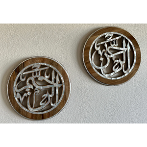 Paneles de madera circulares hechos a mano, arte de pared con Incrustaciones de nácar chapados, decoración del hogar, lujo, venta al por mayor de Vietnam - Product Image 3