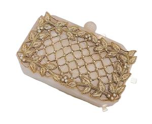 Conception de feuille d'embrayage en résine faite à la main à la mode | Sac à main de soirée élégant pour femmes et filles Pochette de sac à main d'Inde - Product Image 1