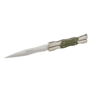 Coltello a Farfalla Ninja Miguel Nieto 324-C con Manico in Cromo Duro - Product Image 1