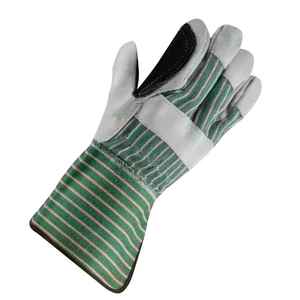 Guantes de trabajo de cuero a precio barato Material duradero de alta calidad Puño de seguridad hecho en cuero Guantes de trabajo de cuero de alta demanda - Product Image 5
