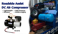 Compresseur d'air de suspension embarqué le plus efficace au monde 12V DC Offroad Road Assist Truck Heavy Duty sans huile Air Piston intégré