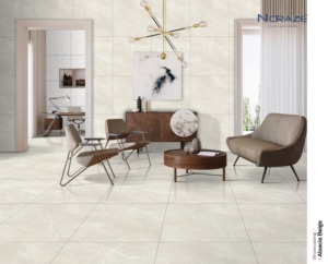 Alsacia กระเบื้องพอร์ซเลนมันวาวขนาด600x600มม. สีเบจดีไซน์ทันสมัยดูหินอ่อนคุณภาพสูงสำหรับผนังและพื้น - Product Image 6