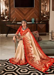 Fabzone's Traditional <b>Indian</b> & <b>Pakistani</b> <b>Clothing</b> Bandhan Patola Saree for Women - Product Image 6