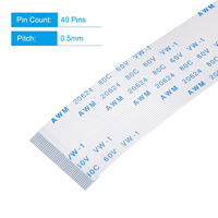 Aismartlink Câble plat flexible FFC Ribbon, 40 broches, pas de 0.5mm, longueur de 200mm (type B) pour imprimante 3D LCD, caméra, DVD, TV, ordinateur portable