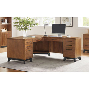 Annalaura L-Shaped Executive Computer <b>Desk</b> Engineered Wood Model <b>DESK</b>-0051 - Product Image 1