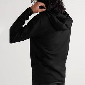 Sweat-shirts à capuche zippés personnalisés pour hommes, en coton respirant mélangé avec impression numérique et tissage crocheté ajustable pour l'hiver – Vente en gros - Product Image 5
