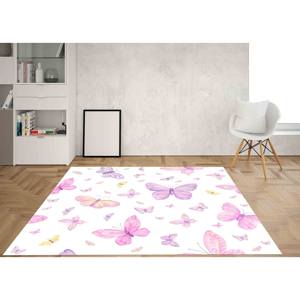 Alfombra con diseño de mariposas, alfombra moderna, alfombra con estampado animal, alfombra pequeña, alfombra delgada, alfombra de chenilla - Product Image 4