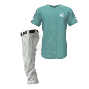 Uniforme de béisbol de tamaño personalizado transpirable para hombre, uniforme de béisbol al por mayor, uniformes de béisbol sostenibles - Product Image 2