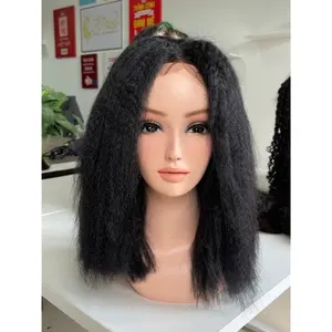 Wholesales price 100% Human Hair Tape in Natural Kinky straight Wave Hair black Color Virgin Hair From Vietnam