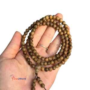 สร้อยข้อมือไม้อาการ์วู้ดจากเวียดนามสีดำบริสุทธิ์ลูกปัด108ชั้นเยี่ยมคุณภาพสูงจากไม้เวียดนามสีดำ - Product Image 1