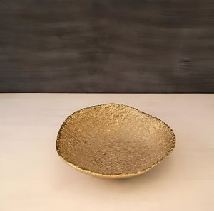 Plato de servicio de metal dorado decorativo de nuevo diseño, vajilla, aperitivos - Product Image 3
