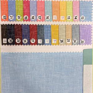 Tela de algodón polivinílico con aspecto de lino de calidad de exportación 58 de ancho para camisas de diseñador y ropa de moda - Product Image 1