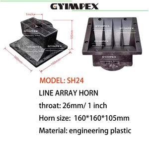 ฮอร์นลำโพงพลาสติกวิศวกรรมขนาด 1 นิ้ว สำหรับลำโพง Pro Sound Parts Pa Line Array ขนาด 160*160*105 มม. ลดราคา - Product Image 3