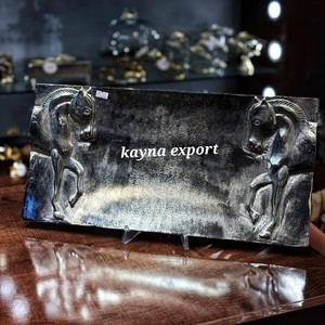 ถาดเสิร์ฟโลหะขัดเงาตกแต่งสวยงาม สำหรับใช้ในบ้าน ครัว และร้านอาหาร จานสลัดและสำหรับเสิร์ฟ - Product Image 6