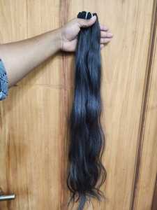ผมต่อแบบเวฟธรรมชาติคุณภาพสูง เกรด 12A ขนาด 24 นิ้ว ผมเวฟอินเดียแท้ 100% ไม่ผ่านการแปรรูป เย็บด้วยเครื่องแบบ Double Weft - Product Image 3