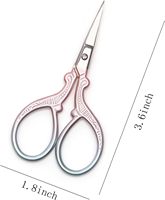 Ciseaux de beauté durables avec pointe pointue lame incurvée en acier inoxydable cuticule visage toilettage pédicure application des ongles