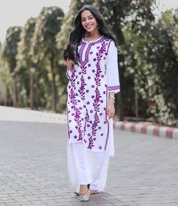 Hermosa tradicional indio y pakistaní rayón Kurti nueva venta al por mayor Shalwar Kameez conjunto Elegante ropa islámica - Product Image 1