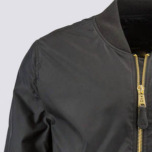 Blouson d'aviateur homme à fermeture éclair de couleur unie blouson d'aviateur léger blouson d'hiver Offre Spéciale d'aviateur - Product Image 4