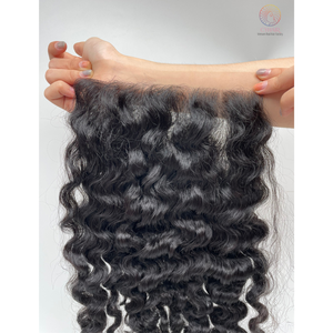 Venta al por mayor de Grado Superior superior estándar doble dibujado 13X4 pelo birmano rizado crudo vietnamita de alta calidad de fábrica - Product Image 4