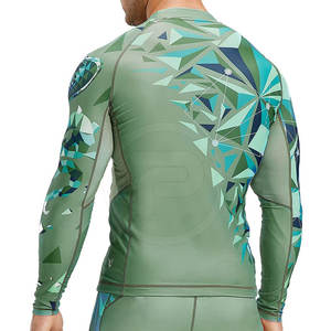 Rashguard de Manga Larga para Hombre, Diseño Personalizado, Transpirable, Spandex y Poliéster, Producto de Alta Moda para MMA, Gran Venta - Product Image 2