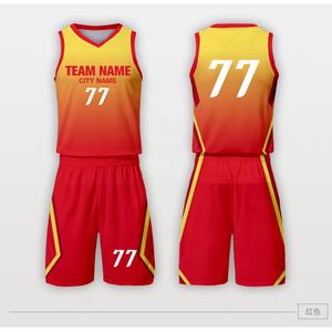 Ensemble de shorts de basket-ball personnalisés en sublimation en gros, respirant, grande taille, concevez le vôtre - Product Image 2