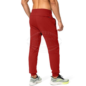 Pantalon de jogging décontracté pour homme en toile légère coupe-vent avec poches zippées pour un rangement sécurisé pendant les activités sportives et les voyages - Product Image 3