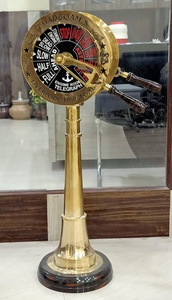 เครื่องส่งสัญญาณเรือโบราณทำจากทองเหลือง ของสะสมทางทะเล ของตกแต่ง - Product Image 4