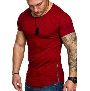 Meilleur T-Shirt Long Homme 100% Coton Logo Personnalisable Vente en Gros Tissu Tissé Sérigraphie Écologique Respirant - Product Image 3
