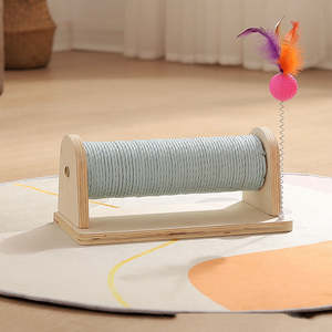 Nouveau poteau à gratter écologique avec boule, nouveau design durable en sisal et papier ondulé, arbre à chat tridimensionnel pour grimper - Product Image 5