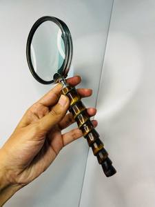 Loupe de créateur en résine antique faite à la main avec un design torsadé unique Artisanat en métal Loupe en résine faite à la main - Product Image 2