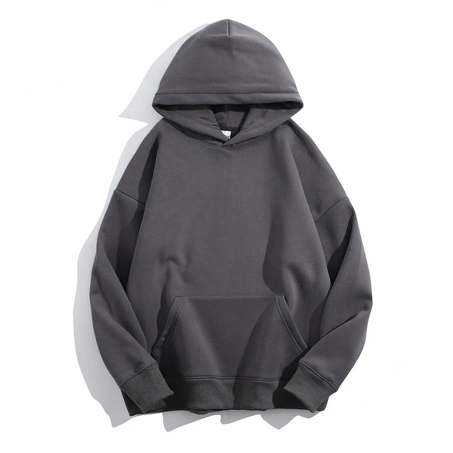 High Quality Blank 100% Cotton Oversized Breathable Custom logo Thick Men's Heavy French Terry Streetwear Pullover hoodie