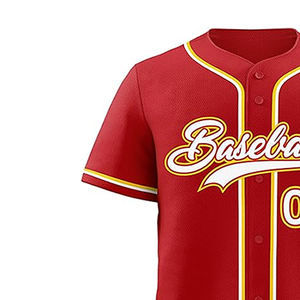 Vente en gros d'usine Maillot de baseball boutonné à col ras du cou avec pantalon Pinstipe Fabricant d'uniformes de baseball personnalisés au Pakistan - Product Image 2