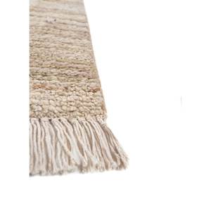 Alfombras Afganas de Lana Tejidas a Mano, Color Marfil, Estilo Boho, con Rayas Abstractas y Patrón Rectangular, para Sala de Estar, Pasillo, Modelo RE-1174 - Product Image 4