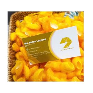 CUSTOM BRAND YELLOW <b>SILK</b> COCOON HIGH QUALITY <b>SILK</b> COCOON MADE IN VIETNAM RAW MULBERRY <b>SILK</b> COCOON - Product Image 2