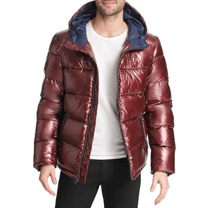 Chaqueta Acolchada de Moda Urbana para Hombre, Cierre Frontal, Mangas Largas, Bolsillos Laterales, Capucha, Nuevo Diseño, Chaquetas para Hombre - Product Image 2