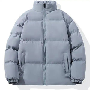 Manteau d'hiver vintage en coton à col montant épissé personnalisé pour hommes Vestes d'hiver avec logo personnalisé pour hommes Veste d'hiver en duvet 2025 - Product Image 6