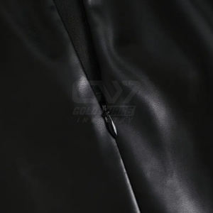 Fashion Stylish Summer Ladies <b>PU</b> Coated <b>Leather</b> <b>Skirt</b> Custom Made <b>Leather</b> <b>Skirt</b> Made In Pakistan - Product Image 6