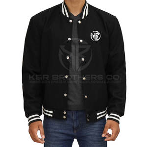 Hombres Varsity Jacket Premium Quality Fashion Letterman Bomber Jacket para Sports Club y Daily Streetwear - Product Image 1