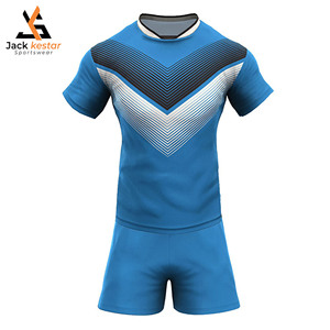 Services ODM Ensembles de maillots de rugby sublimés Séchage rapide Logo personnalisé Personnalisé Respirant Écologique 100% polyester - Product Image 1