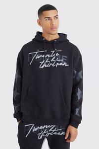 Ensembles de survêtements à imprimé personnalisé avec logo pour hommes, survêtements avec pantalons évasés et sweats à capuche, survêtements d'hiver - Product Image 4