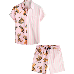 Ensemble de vêtements pour hommes en gros Survêtements Twin Set Summer Men T Shirt And Shorts Set - Product Image 2