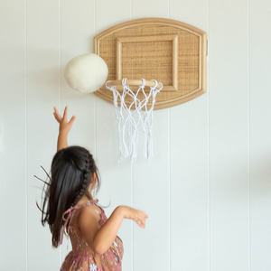 Aro de baloncesto de ratán natural ecológico de la mejor calidad para niños, aros de baloncesto para interiores al precio más económico - Product Image 4