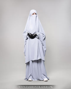 Wholesale Modest for Long <b>Khimar</b> Set Polyester Breathable Lightweight Muslim Women Islamic Clothing Supplier - Product Image 6