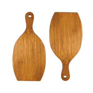 Skopkop Telenan Bloc à découper en bois de teck naturel pour la cuisine Origine d'Indonésie - Product Image 1
