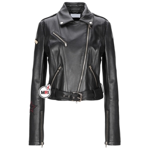 Nueva llegada de alta calidad nuevo estilo mujeres chaquetas de cuero de moda chaquetas de cuero de piel de oveja real de las mujeres - Product Image 5